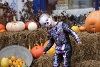 Child dressed as a skeleton at Preston Park