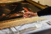 Conservation work is carried out on the famous The Dice Players painting