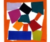 Image of  the famous print: The Snail by Matisse