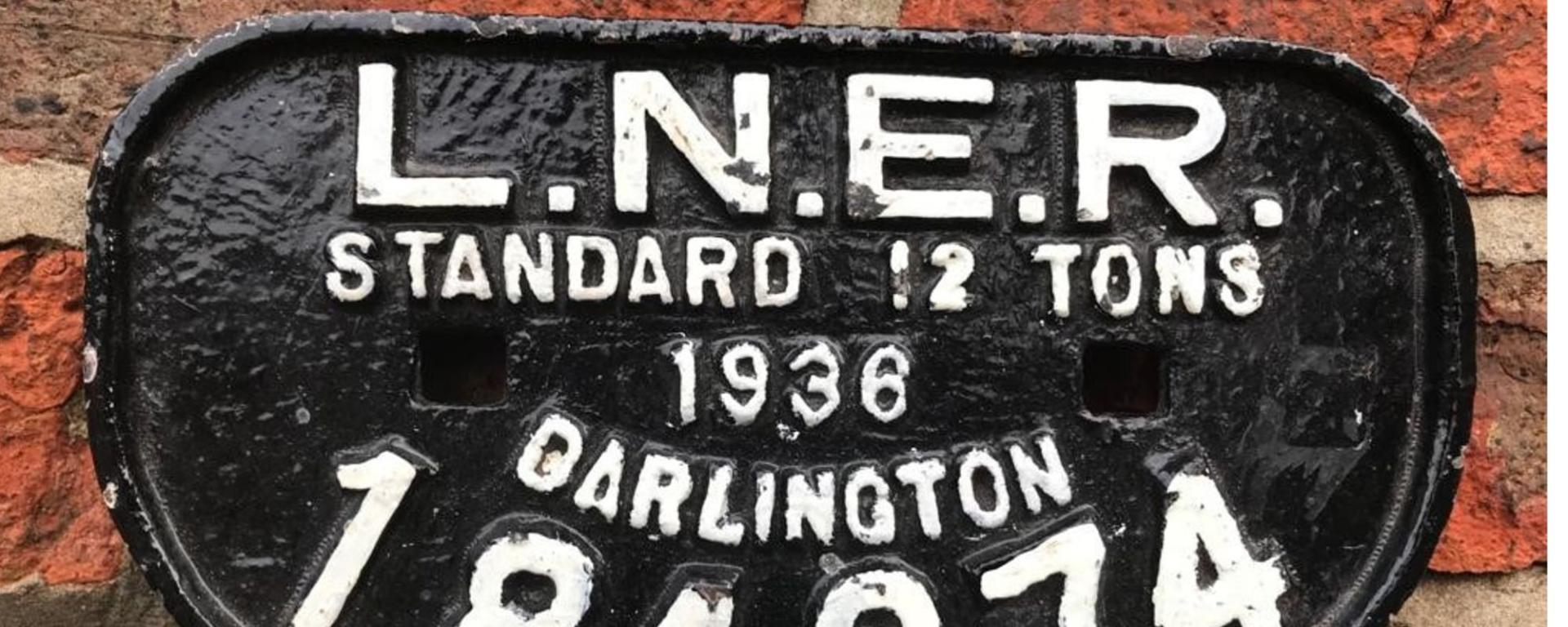 Old Railway Sign From The Stockton And Darlington Railway Stockton And Darlington Railway Sign
