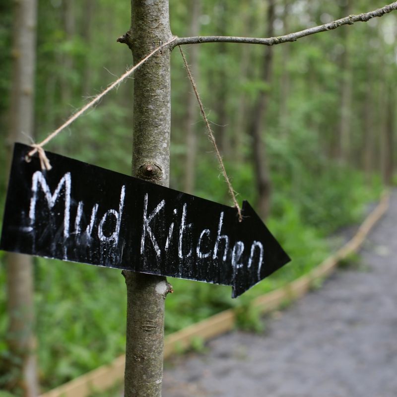 Sign For Mud Kitchen In The Woodland Walk Mud Kitchen Sign
